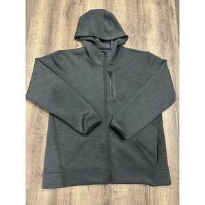 NOMAD Black Text Sandwich FAB Zip Hoodie E-OGDEN-MN Black Size XL